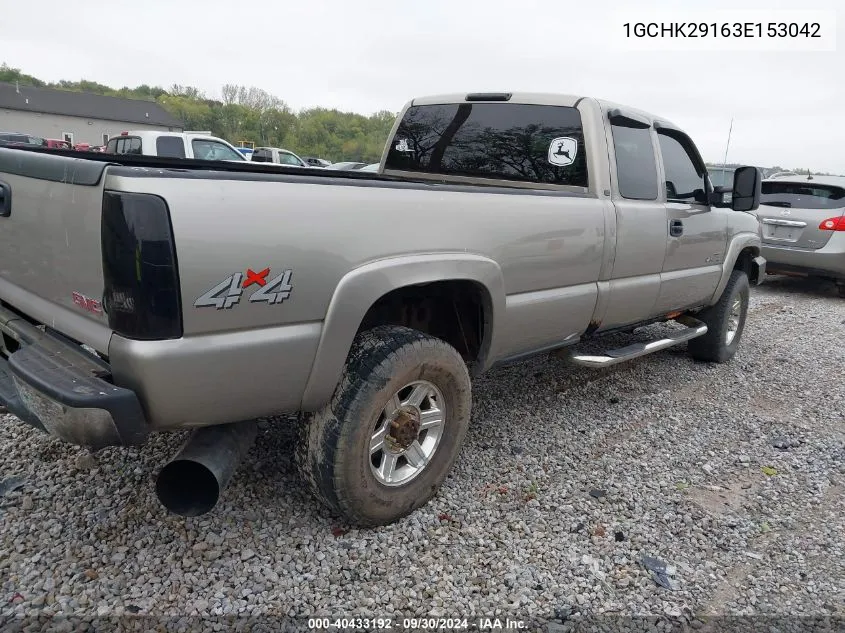 2003 Chevrolet Silverado 2500Hd K2500 Heavy Duty VIN: 1GCHK29163E153042 Lot: 40433192