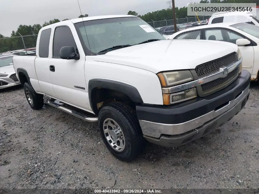 2003 Chevrolet Silverado 2500Hd VIN: 1GCHC29U23E345646 Lot: 40433942