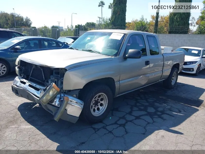 2003 Chevrolet Silverado 1500 Ls VIN: 1GCEC19X23Z125861 Lot: 40438058