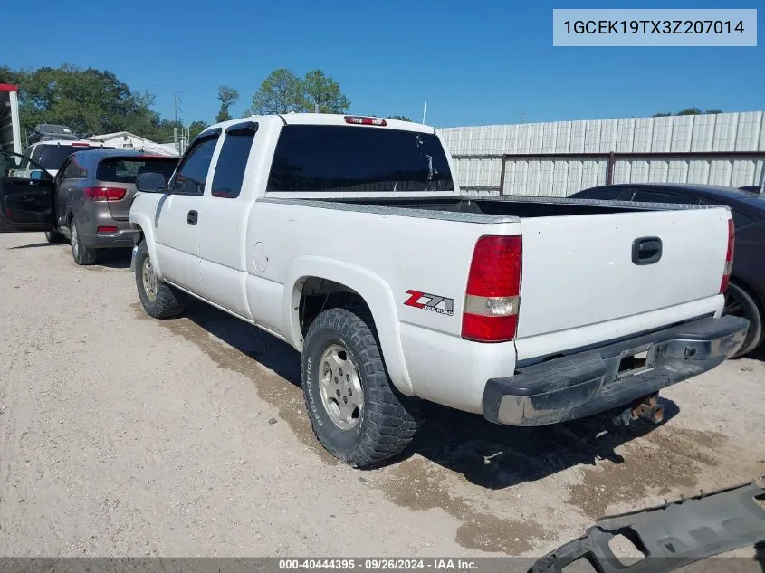 2003 Chevrolet Silverado 1500 Ls VIN: 1GCEK19TX3Z207014 Lot: 40444395