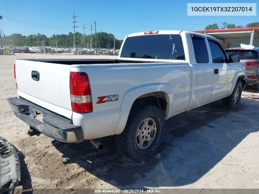 2003 Chevrolet Silverado 1500 Ls VIN: 1GCEK19TX3Z207014 Lot: 40444395