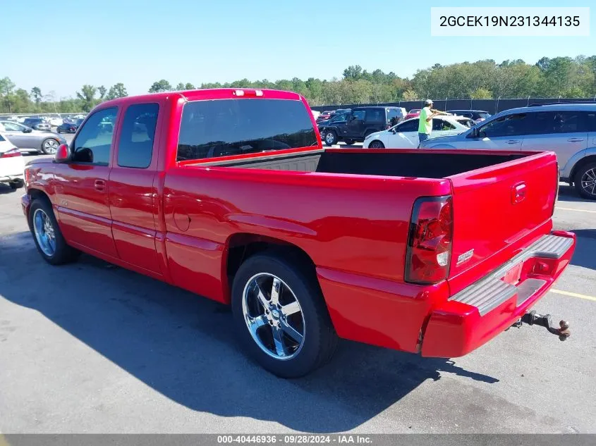 2GCEK19N231344135 2003 Chevrolet Silverado K1500