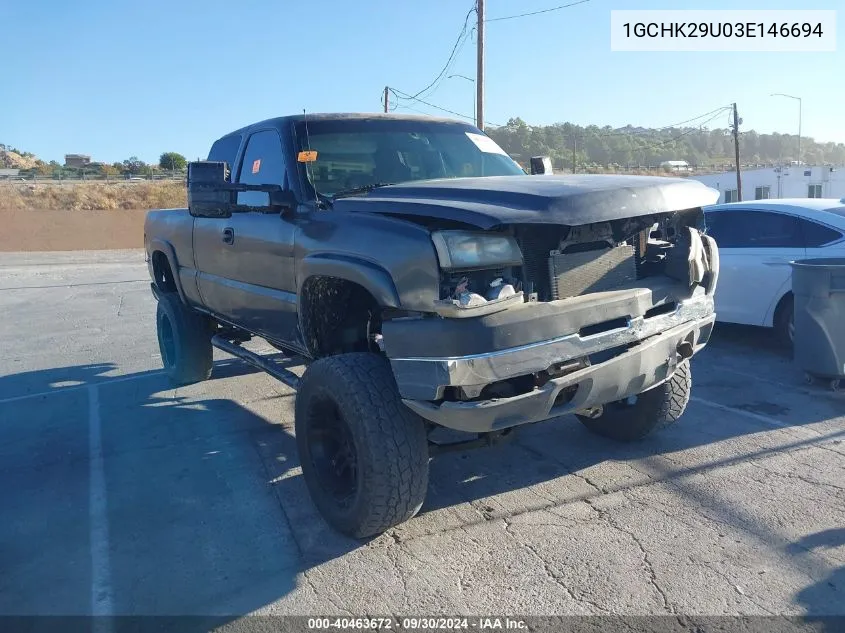 1GCHK29U03E146694 2003 Chevrolet Silverado 2500Hd Ls