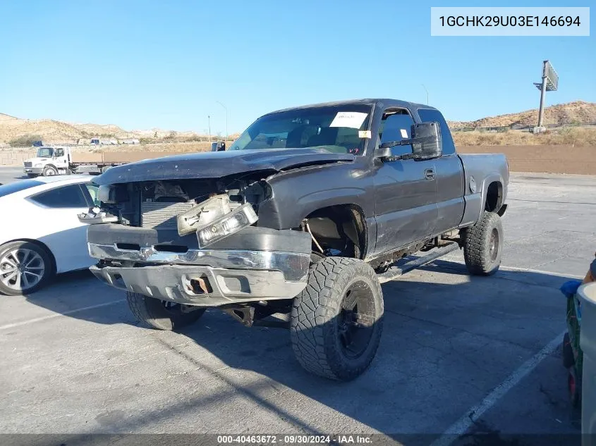 2003 Chevrolet Silverado 2500Hd Ls VIN: 1GCHK29U03E146694 Lot: 40463672