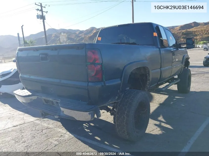 2003 Chevrolet Silverado 2500Hd Ls VIN: 1GCHK29U03E146694 Lot: 40463672