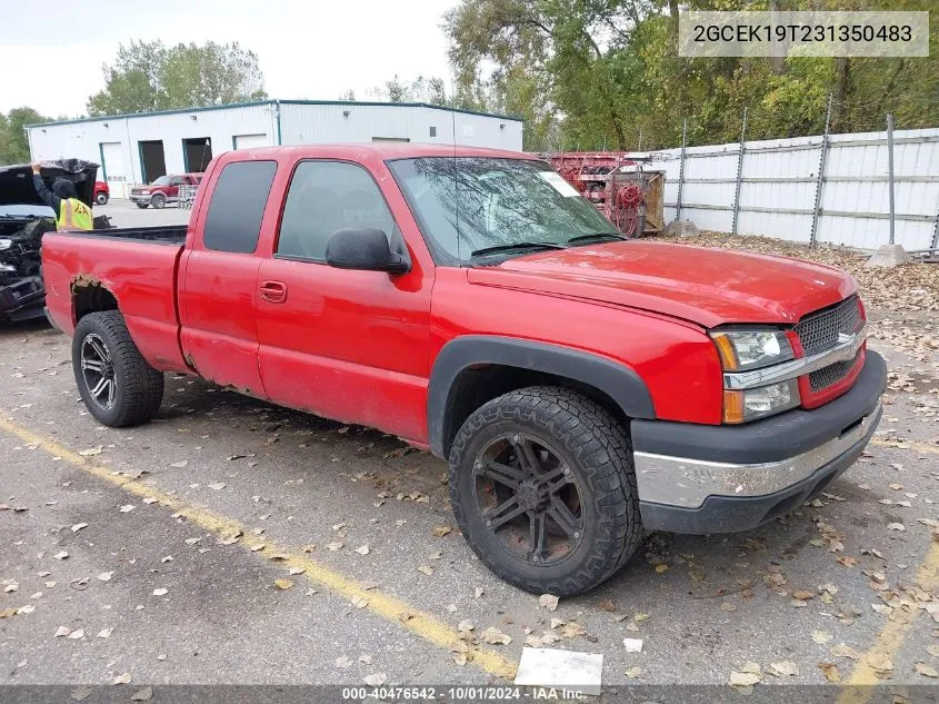 2003 Chevrolet Silverado 1500 Ls VIN: 2GCEK19T231350483 Lot: 40476542