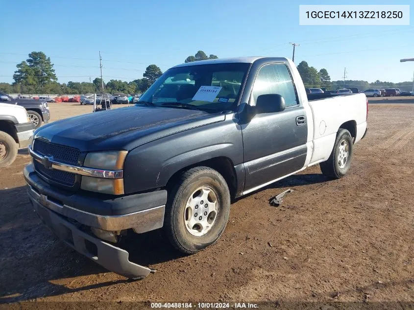 2003 Chevrolet Silverado 1500 VIN: 1GCEC14X13Z218250 Lot: 40488184