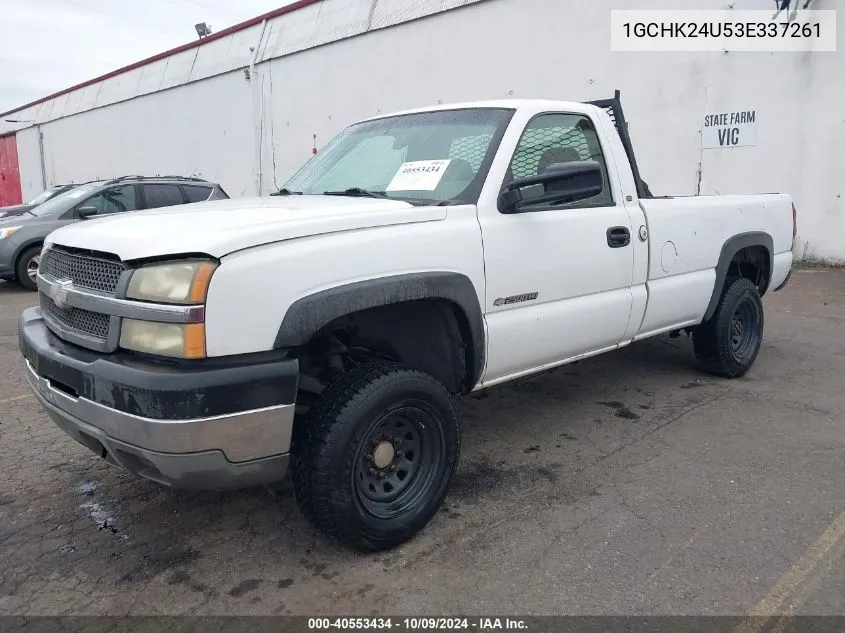 2003 Chevrolet Silverado 2500Hd Work Truck VIN: 1GCHK24U53E337261 Lot: 40553434