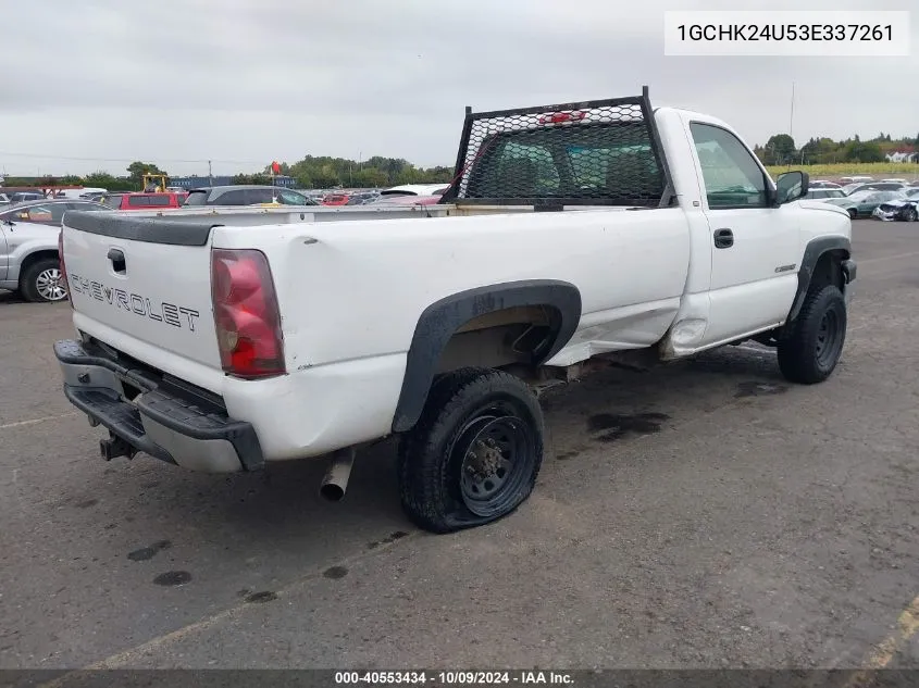 2003 Chevrolet Silverado 2500Hd Work Truck VIN: 1GCHK24U53E337261 Lot: 40553434