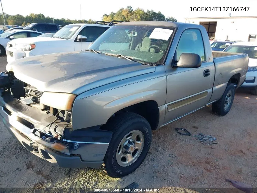 2003 Chevrolet Silverado 1500 Ls VIN: 1GCEK14T13Z166747 Lot: 40573560