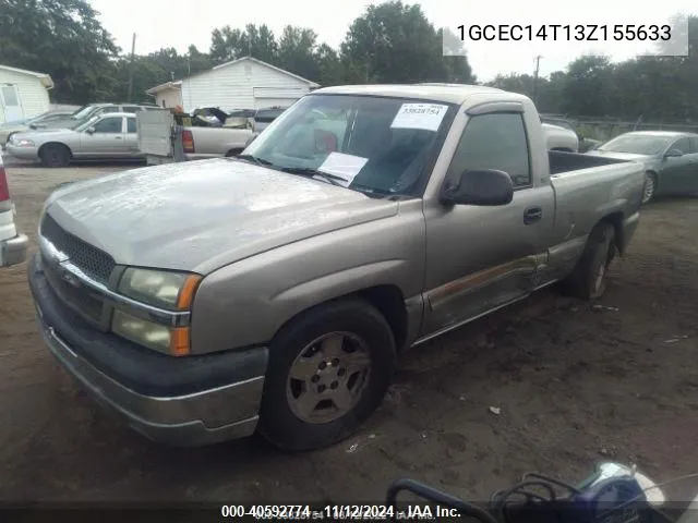 2003 Chevrolet Silverado 1500 Ls VIN: 1GCEC14T13Z155633 Lot: 40592774