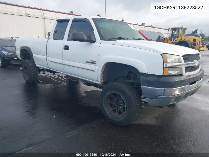 2003 Chevrolet Silverado 2500Hd Lt VIN: 1GCHK29113E228522 Lot: 40617556