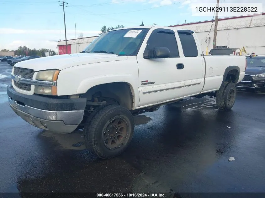 2003 Chevrolet Silverado 2500Hd Lt VIN: 1GCHK29113E228522 Lot: 40617556