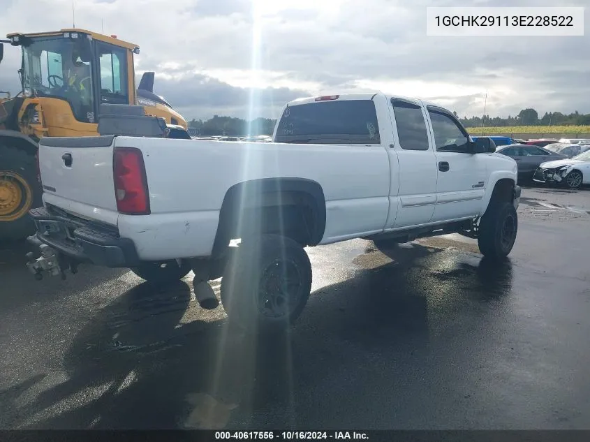 2003 Chevrolet Silverado 2500Hd Lt VIN: 1GCHK29113E228522 Lot: 40617556