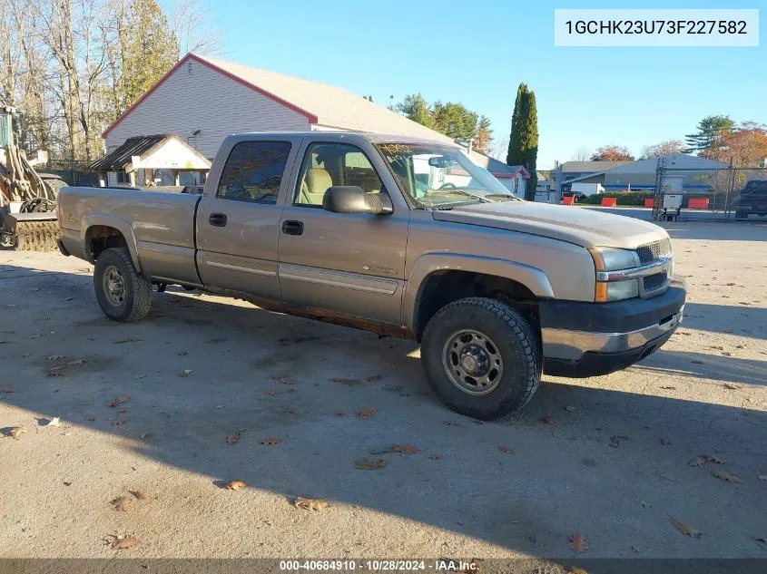 2003 Chevrolet Silverado 2500Hd Ls VIN: 1GCHK23U73F227582 Lot: 40684910