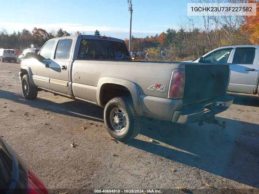 2003 Chevrolet Silverado 2500Hd Ls VIN: 1GCHK23U73F227582 Lot: 40684910