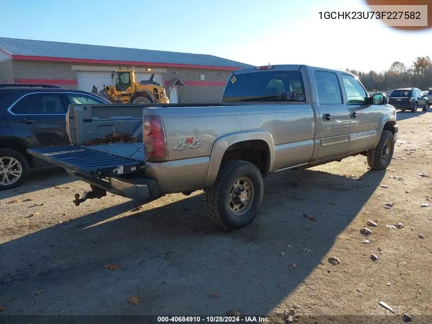 2003 Chevrolet Silverado 2500Hd Ls VIN: 1GCHK23U73F227582 Lot: 40684910