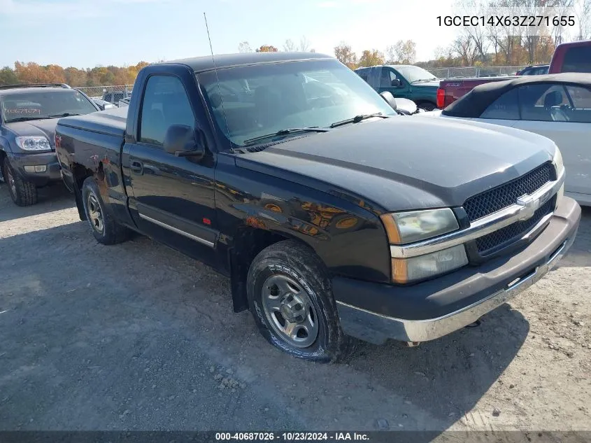 2003 Chevrolet Silverado 1500 VIN: 1GCEC14X63Z271655 Lot: 40687026