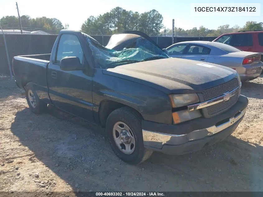 2003 Chevrolet Silverado 1500 VIN: 1GCEC14X73Z184122 Lot: 40693302