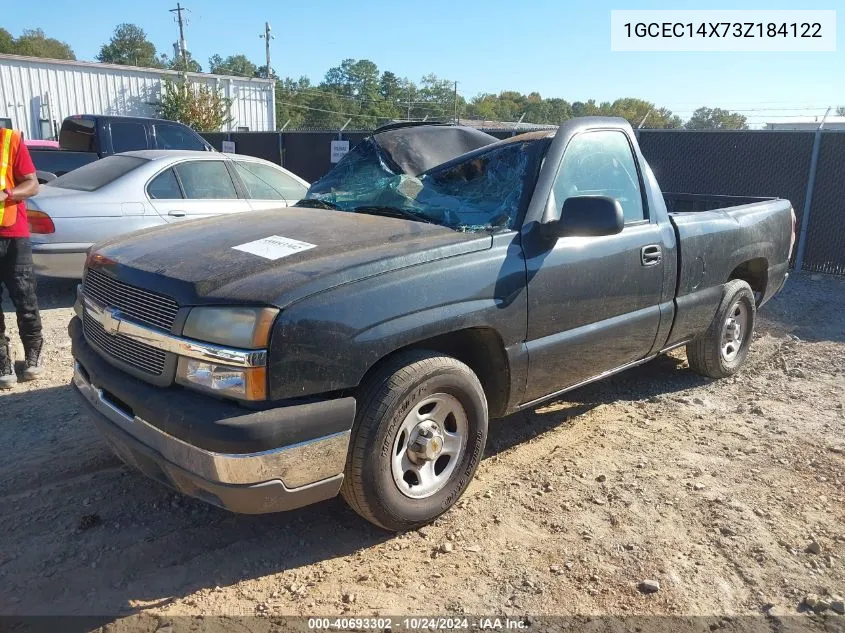 2003 Chevrolet Silverado 1500 VIN: 1GCEC14X73Z184122 Lot: 40693302