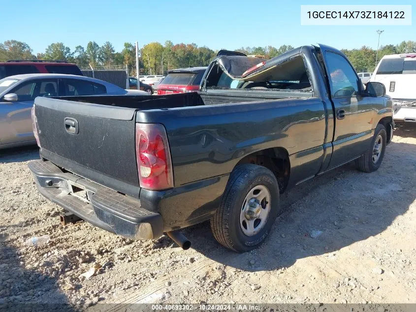 2003 Chevrolet Silverado 1500 VIN: 1GCEC14X73Z184122 Lot: 40693302