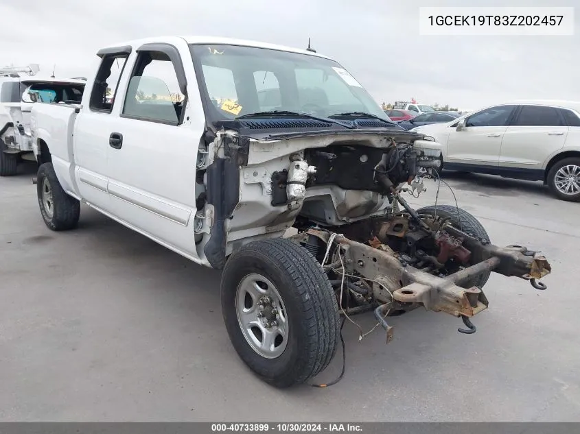 2003 Chevrolet Silverado 1500 Lt VIN: 1GCEK19T83Z202457 Lot: 40733899