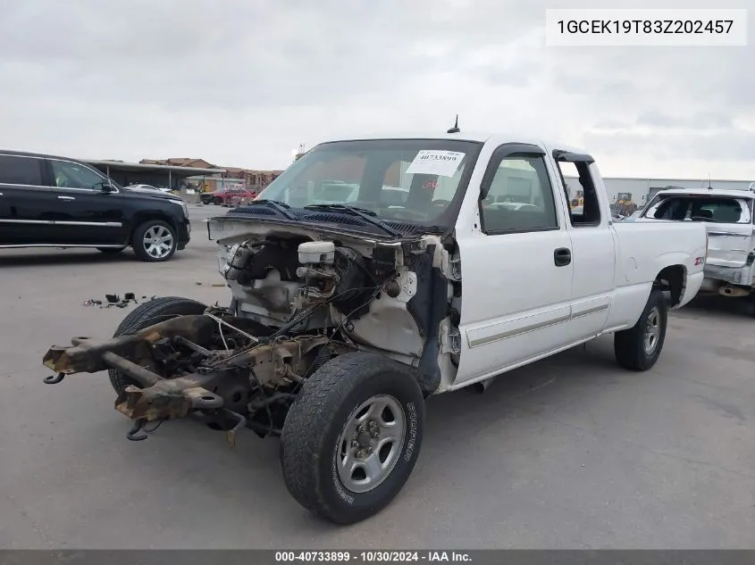 2003 Chevrolet Silverado 1500 Lt VIN: 1GCEK19T83Z202457 Lot: 40733899