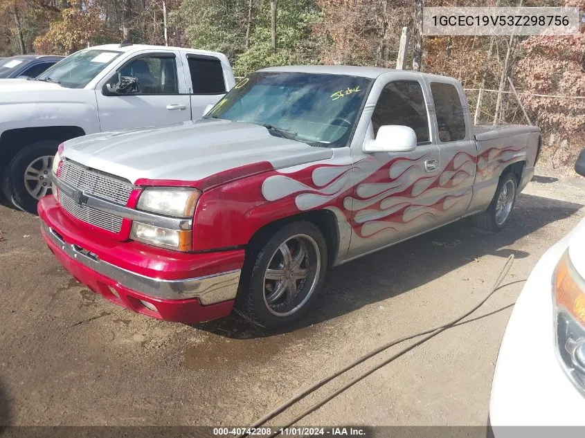 2003 Chevrolet Silverado 1500 Ls VIN: 1GCEC19V53Z298756 Lot: 40742208