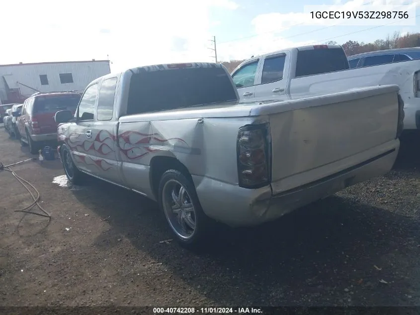 2003 Chevrolet Silverado 1500 Ls VIN: 1GCEC19V53Z298756 Lot: 40742208