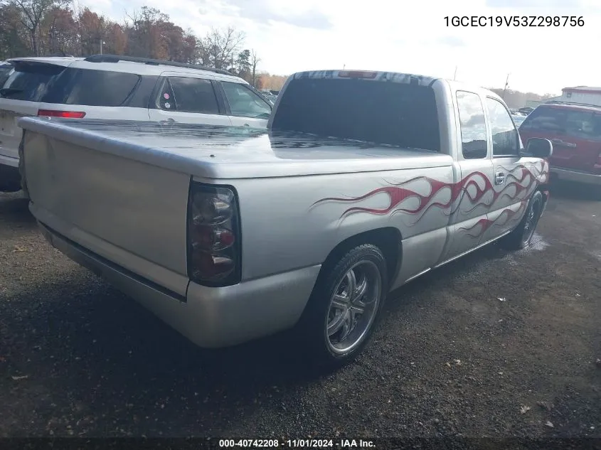 2003 Chevrolet Silverado 1500 Ls VIN: 1GCEC19V53Z298756 Lot: 40742208