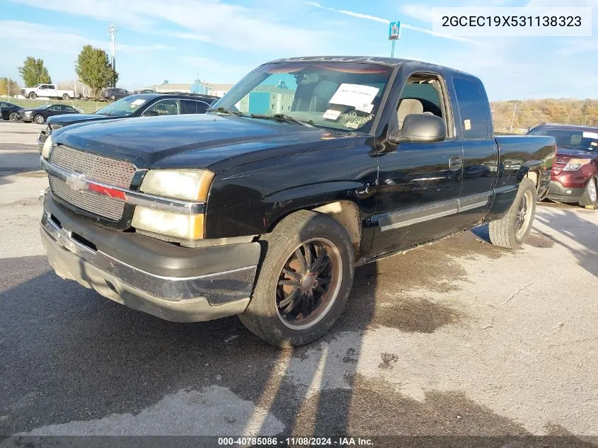 2003 Chevrolet Silverado 1500 Ls VIN: 2GCEC19X531138323 Lot: 40785086