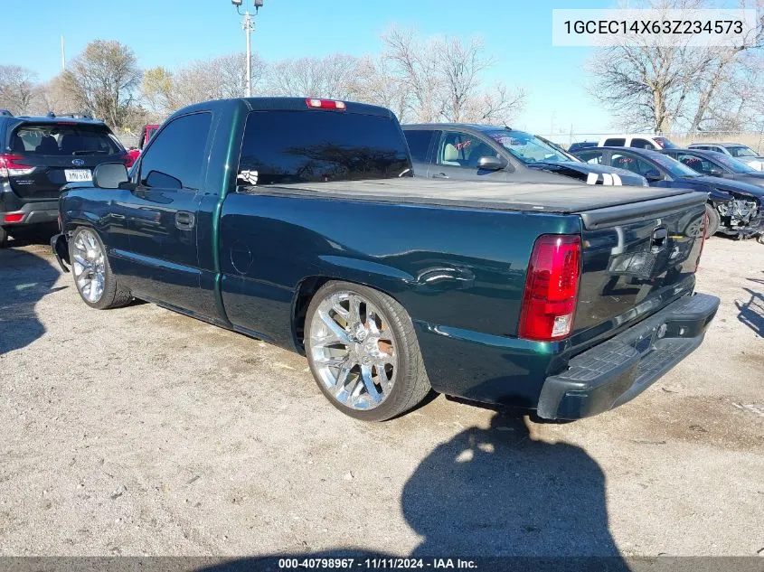 2003 Chevrolet Silverado 1500 C1500 VIN: 1GCEC14X63Z234573 Lot: 40798967