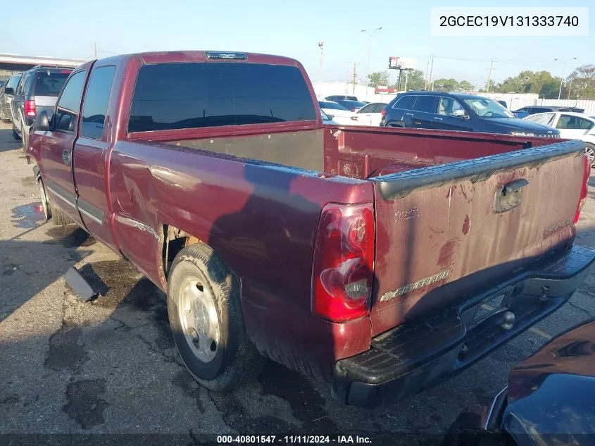 2003 Chevrolet Silverado Ls VIN: 2GCEC19V131333740 Lot: 40801547