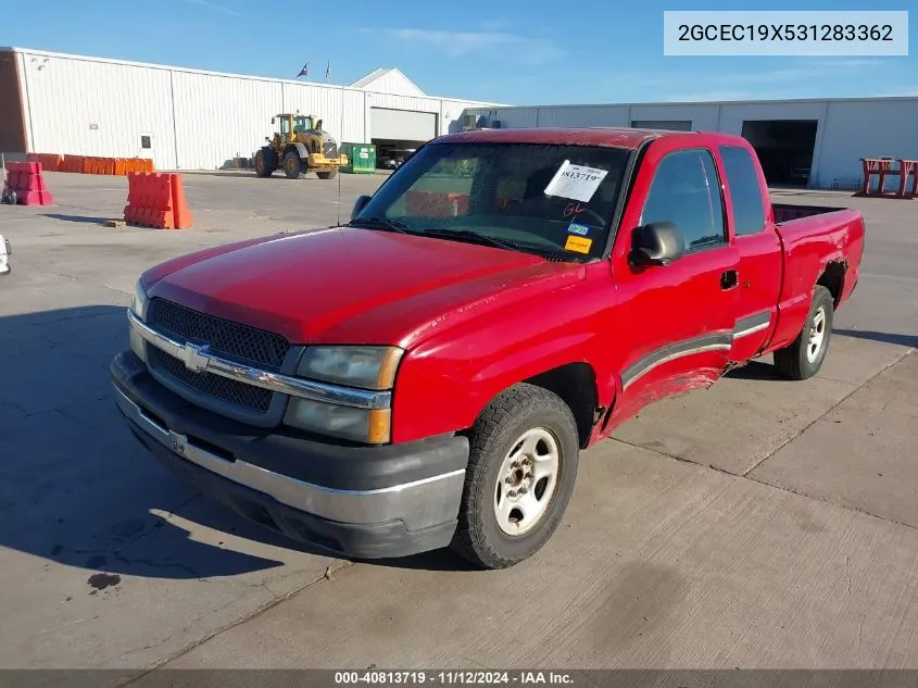 2003 Chevrolet Silverado 1500 Work Truck VIN: 2GCEC19X531283362 Lot: 40813719