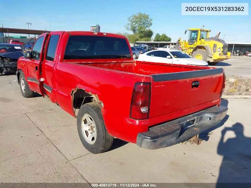 2003 Chevrolet Silverado 1500 Work Truck VIN: 2GCEC19X531283362 Lot: 40813719