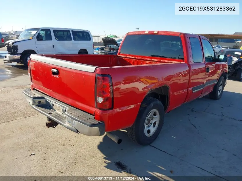 2003 Chevrolet Silverado 1500 Work Truck VIN: 2GCEC19X531283362 Lot: 40813719