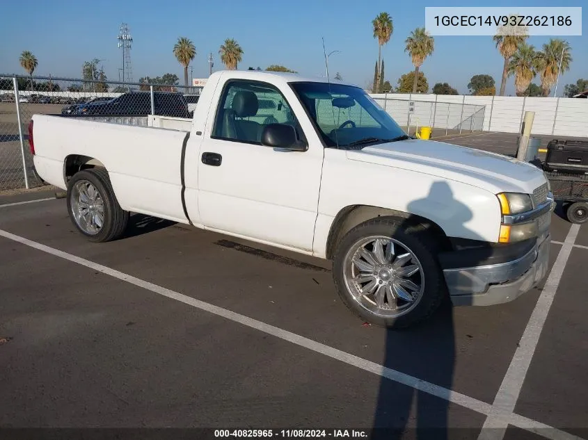 2003 Chevrolet Silverado 1500 Work Truck VIN: 1GCEC14V93Z262186 Lot: 40825965