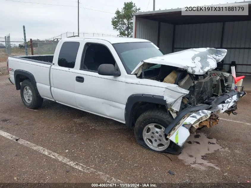 2003 Chevrolet Silverado 1500 Ls VIN: 2GCEK19TX31188179 Lot: 40831671