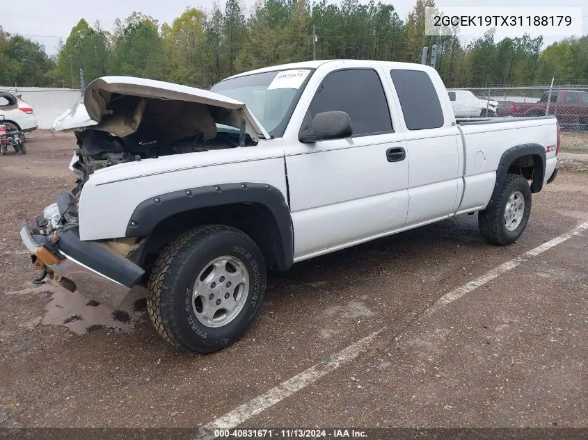 2003 Chevrolet Silverado 1500 Ls VIN: 2GCEK19TX31188179 Lot: 40831671