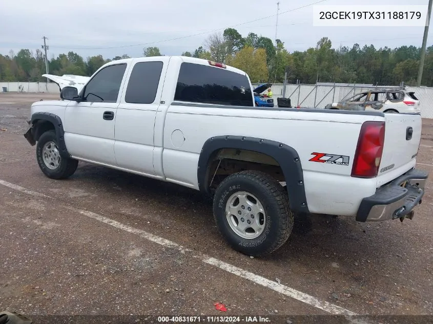 2003 Chevrolet Silverado 1500 Ls VIN: 2GCEK19TX31188179 Lot: 40831671