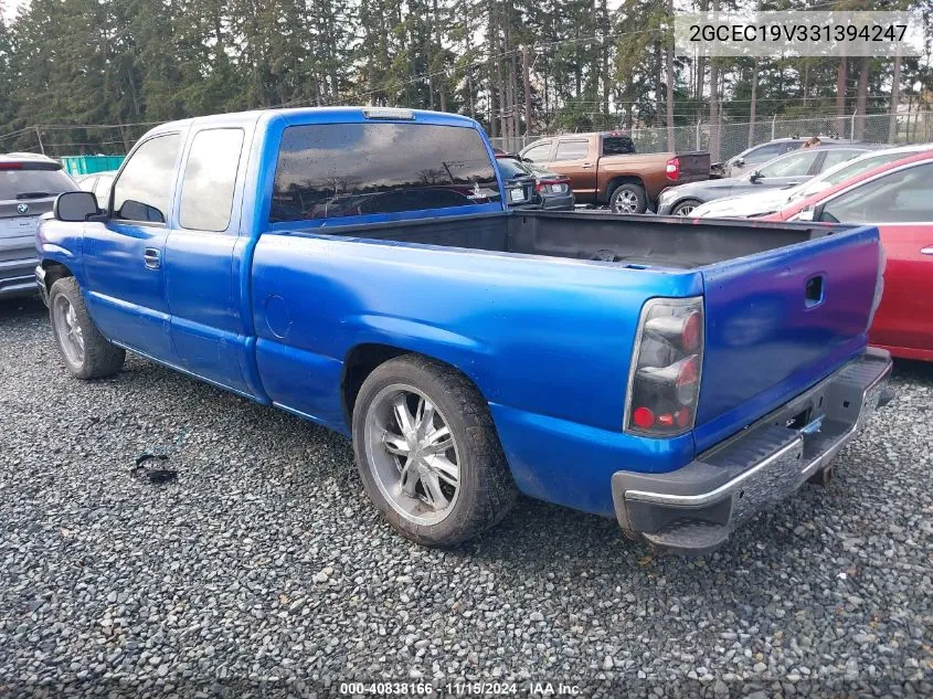 2003 Chevrolet Silverado 1500 Ls VIN: 2GCEC19V331394247 Lot: 40838166