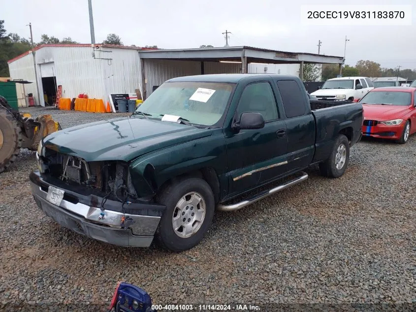 2GCEC19V831183870 2003 Chevrolet Silverado 1500 Ls