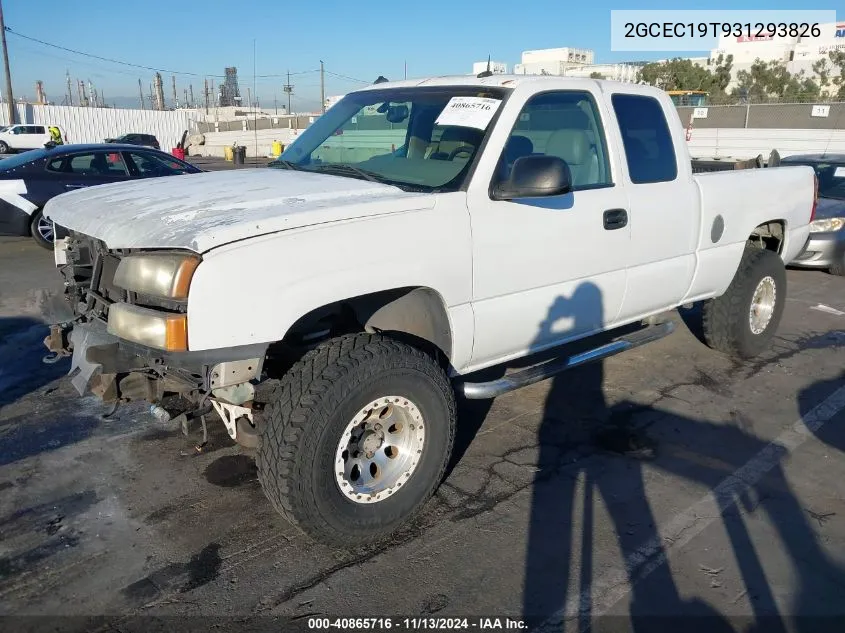 2003 Chevrolet Silverado 1500 Lt VIN: 2GCEC19T931293826 Lot: 40865716