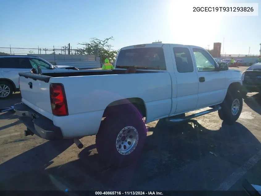 2003 Chevrolet Silverado 1500 Lt VIN: 2GCEC19T931293826 Lot: 40865716