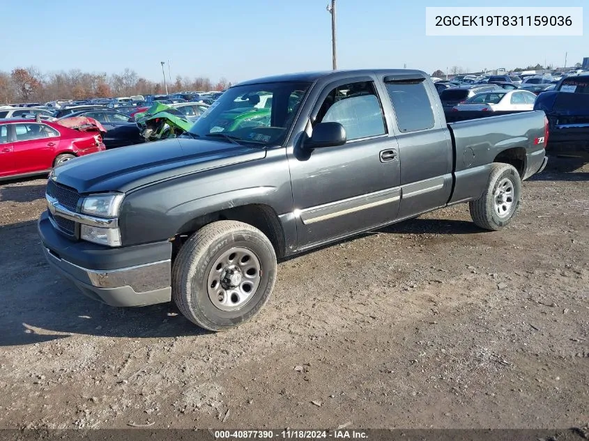 2003 Chevrolet Silverado 1500 Ls VIN: 2GCEK19T831159036 Lot: 40877390