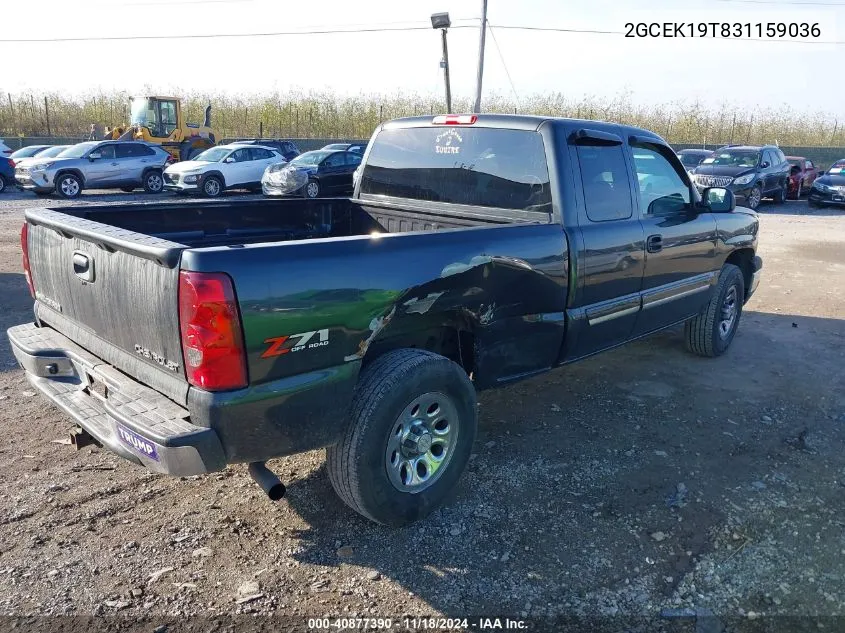 2003 Chevrolet Silverado 1500 Ls VIN: 2GCEK19T831159036 Lot: 40877390