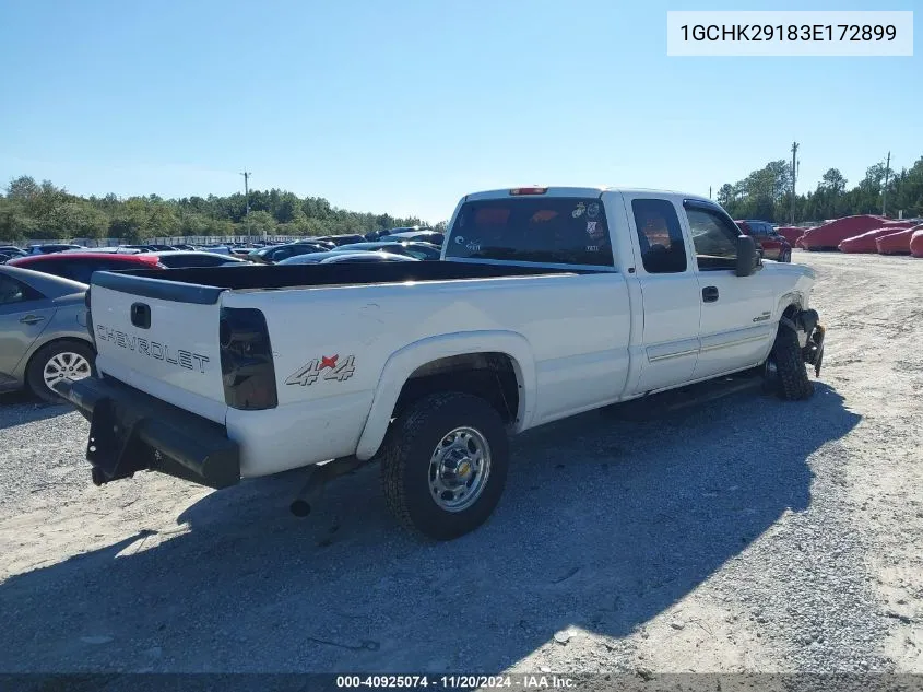 2003 Chevrolet Silverado 2500Hd Ls VIN: 1GCHK29183E172899 Lot: 40925074