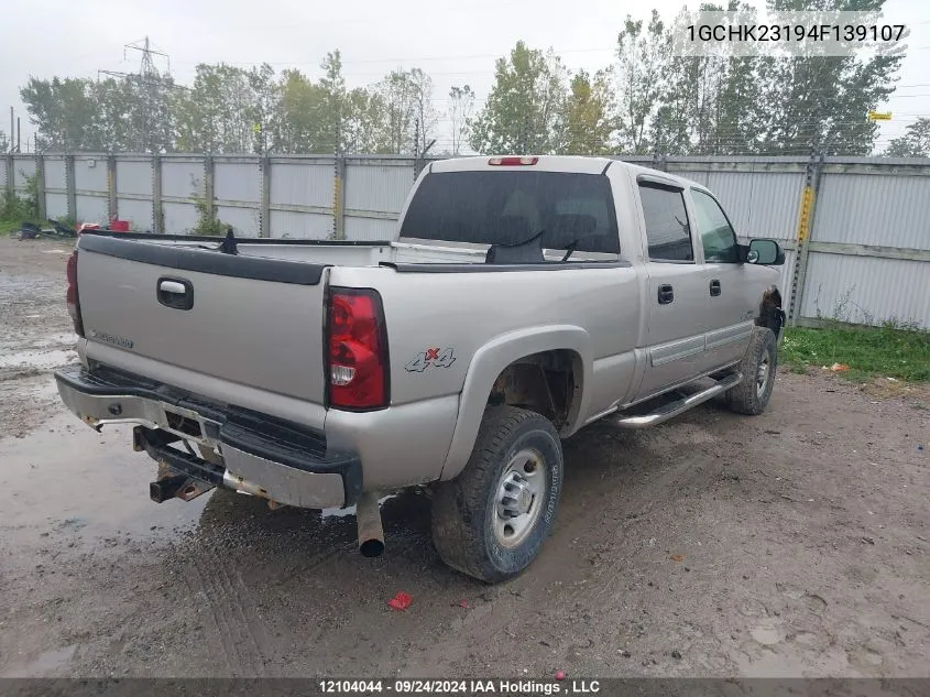 2004 Chevrolet Silverado 2500Hd VIN: 1GCHK23194F139107 Lot: 12104044