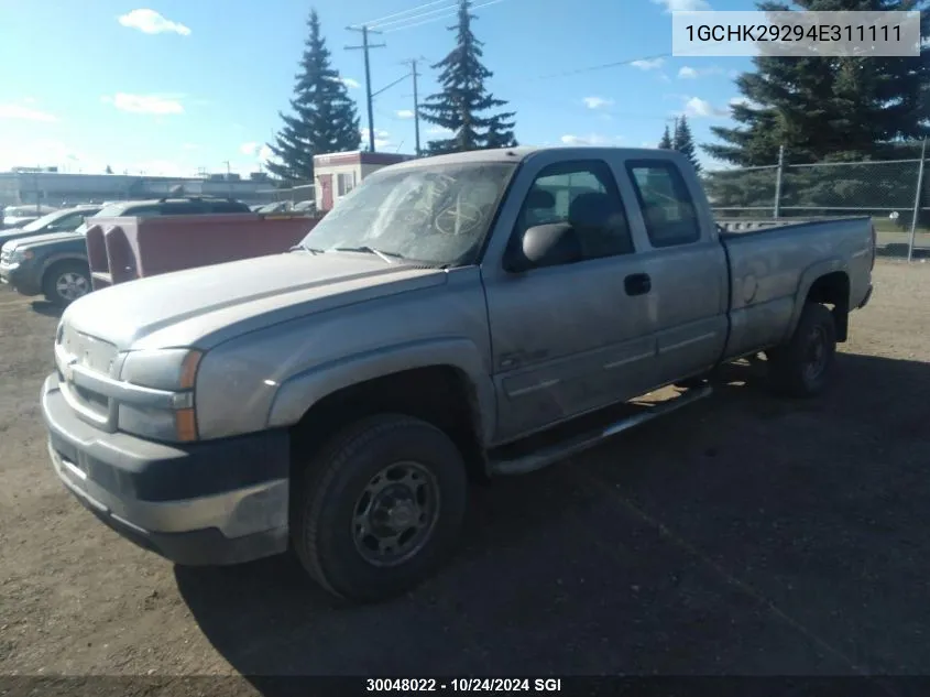 2004 Chevrolet Silverado K2500 Heavy Duty VIN: 1GCHK29294E311111 Lot: 30048022