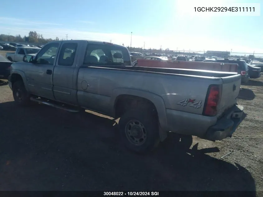 2004 Chevrolet Silverado K2500 Heavy Duty VIN: 1GCHK29294E311111 Lot: 30048022